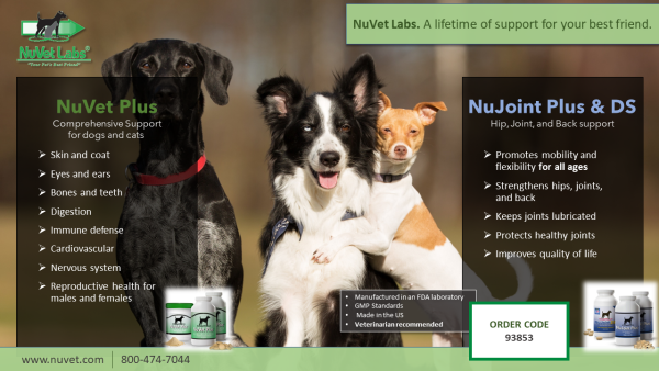 nuvet labs dogs cats vitamins supplements header